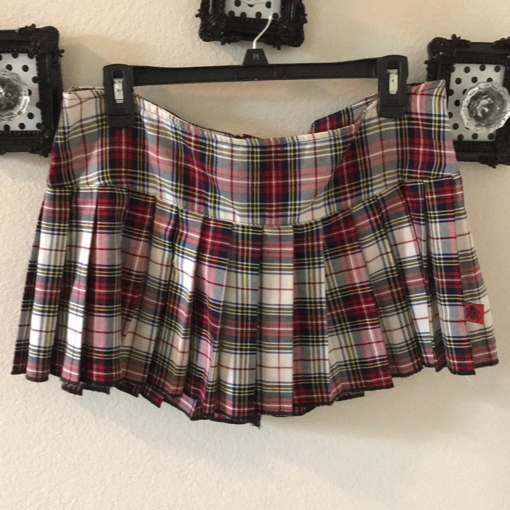 Plaid short “school” skirt size medium